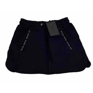 BLVCK Paris Black Cotton Skirt‎ XS Logo Mini